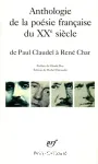 Anthologie de la poésie française du XXe siècle