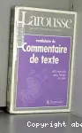 VOCABULAIRE DU COMMENTAIRE DE TEXTE