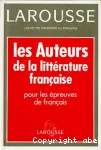 Les auteurs de la littérature française